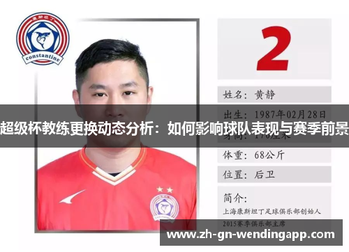 超级杯教练更换动态分析:如何影响球队表现与赛季前景 超级杯教练更换动态分析:如何影响球队表现与赛季前景